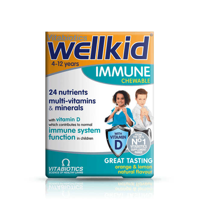 Vitabiotics Wellkid Immune Chewable 30 Tablets