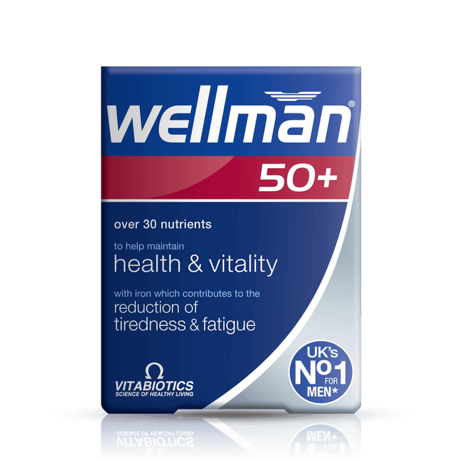 Vitabiotics Wellman 50+ 30 Tablets