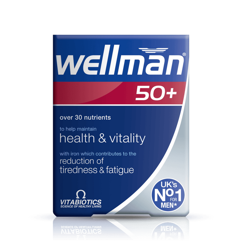 Vitabiotics Wellman 50+ 30 Tablets