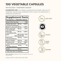 Solgar B Complex 100 100 VegeCapsules