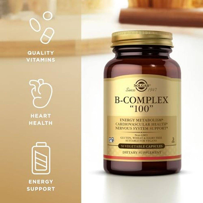 Solgar B Complex 100 50 VegeCapsules