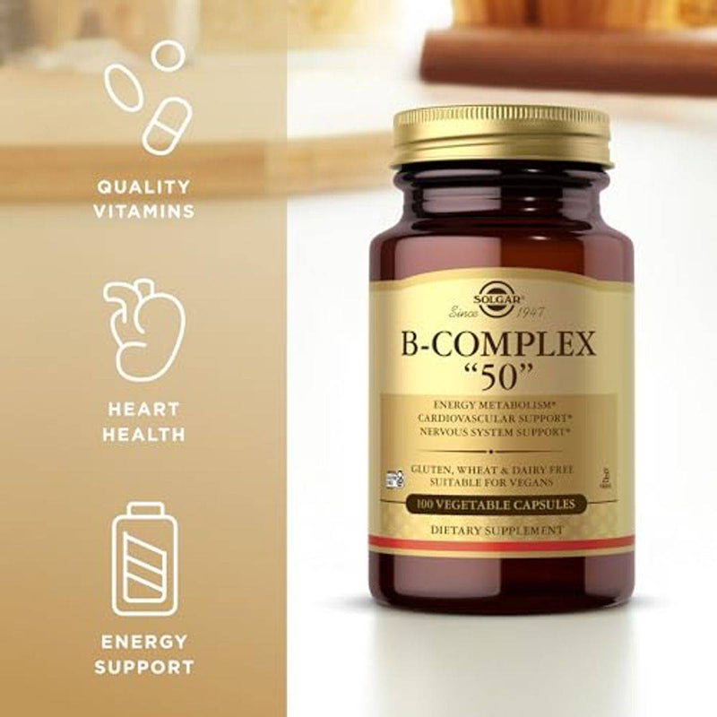 Solgar B Complex 50 100 VegeCapsules