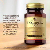 Solgar B Complex 50 100 VegeCapsules
