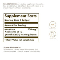 Solgar CoQ10 200mg 30 Softgels