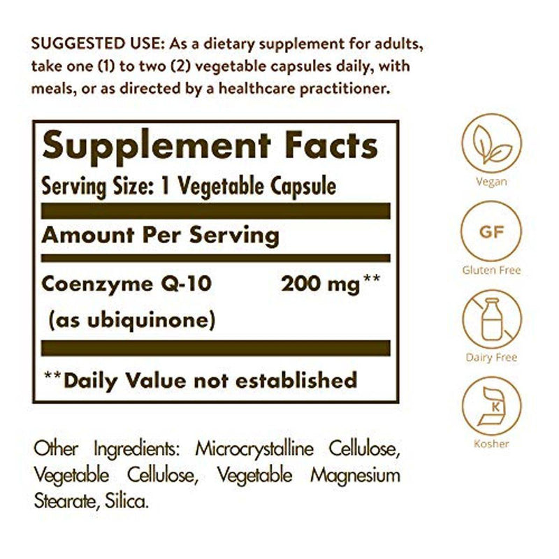 Solgar CoQ10 200mg 30 VegeCapsules
