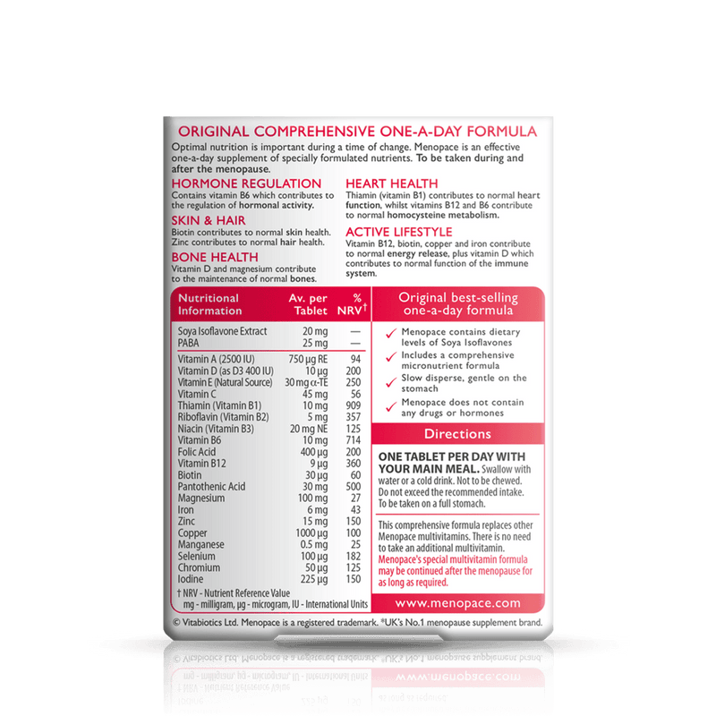 Vitabiotics Menopace 30 Tablets