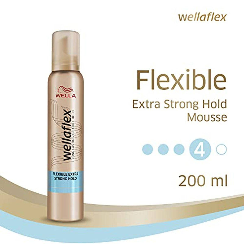 Wella Wellaflex Flexible Extra Strong Hold Mousse 200ml