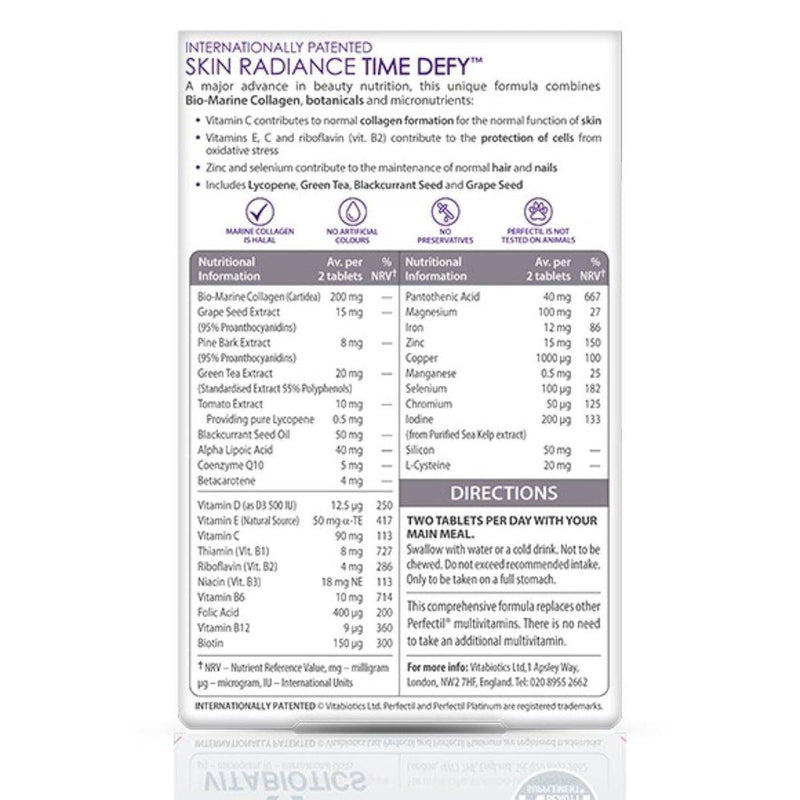 Vitabiotics Perfectil Platinum Radiance 60 Tablets