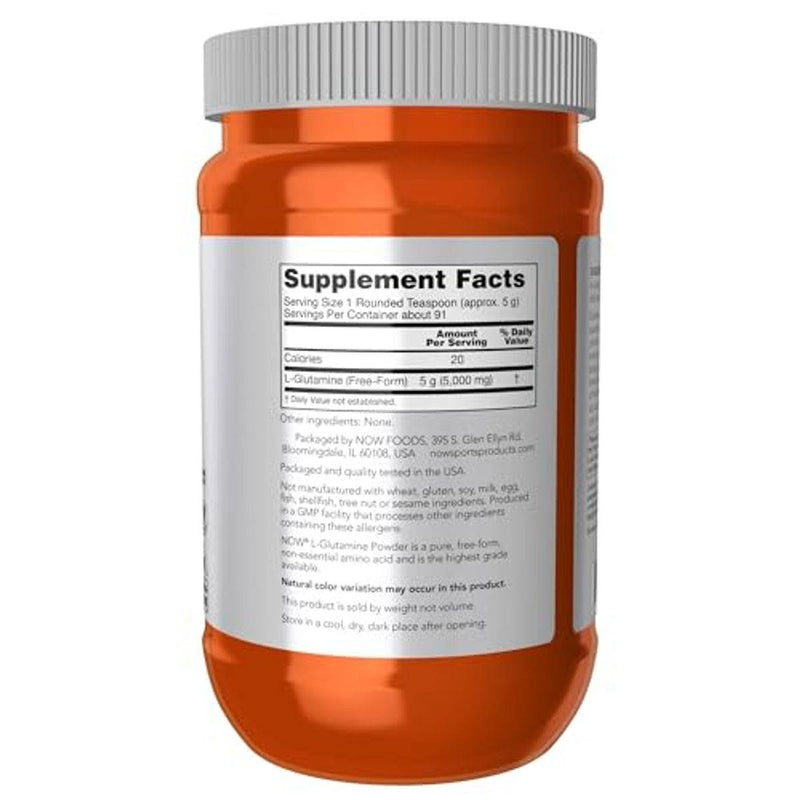 Now Sports L Glutamine Powder 454g