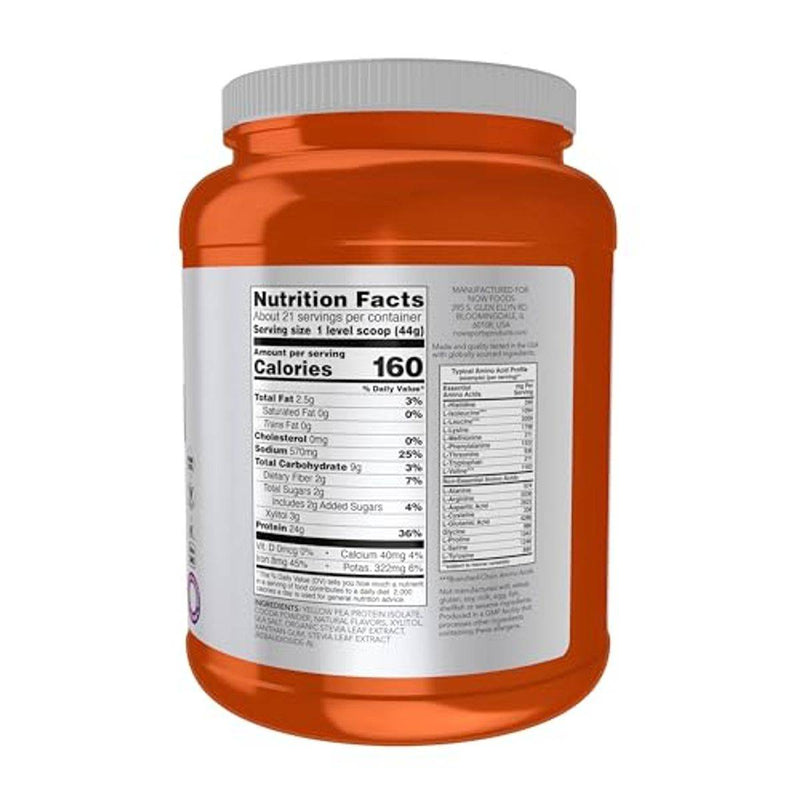 Now Sports Pea Protein Chocolate 907g