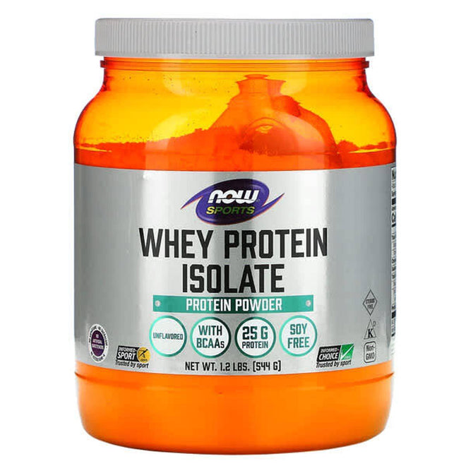 Now Sports Whey Protein Isolate 100% Unflavored 544g