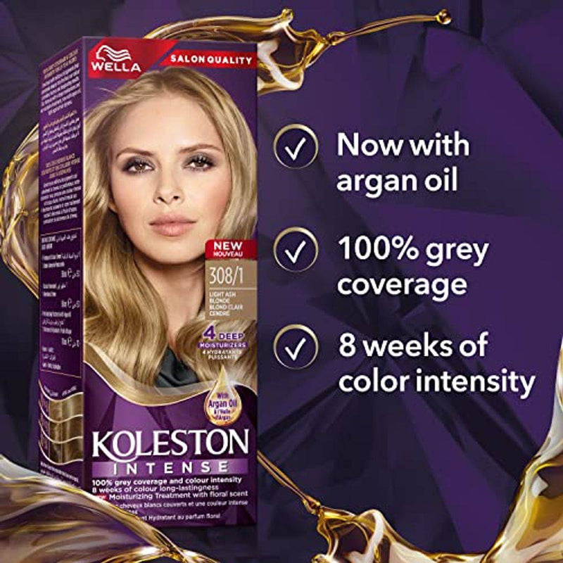 Wella Koleston Intense Hair Color 308/1 Light Ash Blonde