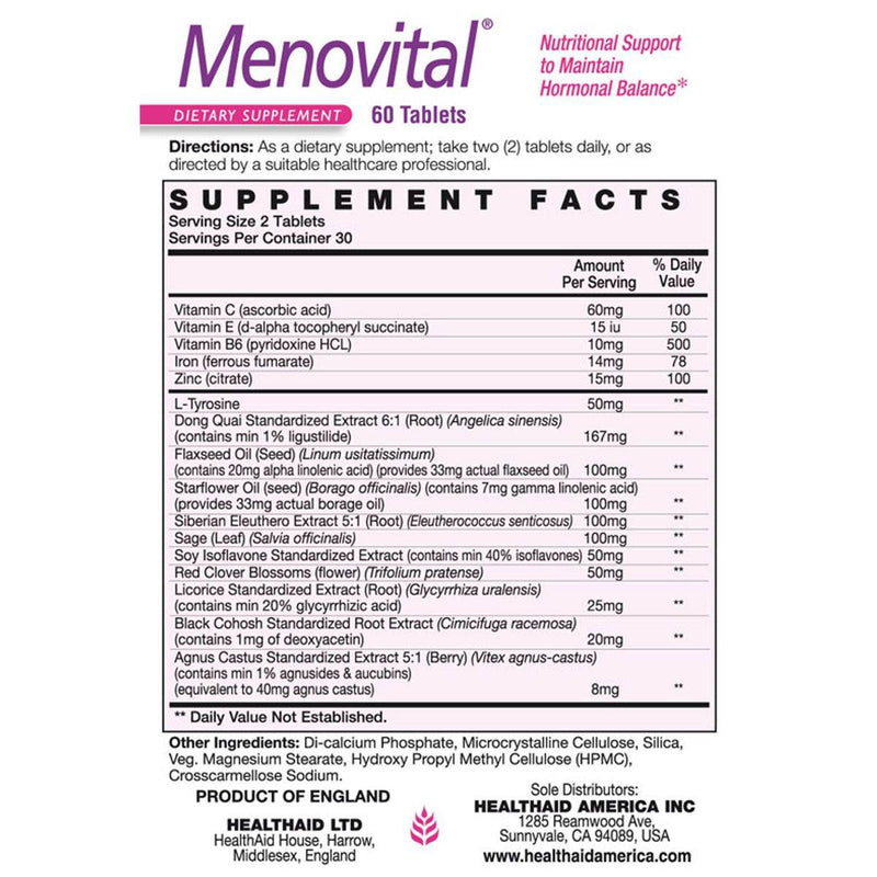 HealthAid Menovital 60 Tablets