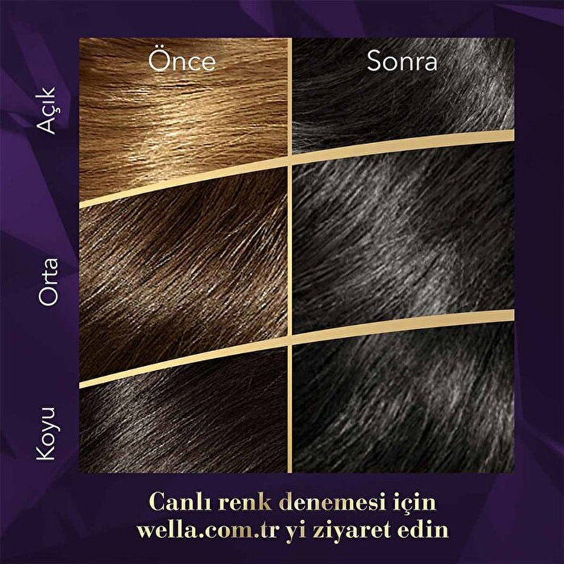 Wella Koleston Supreme Hair Color 2/0 Black