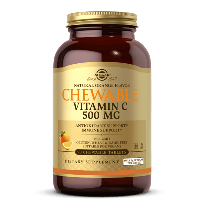 Solgar Vitamin C 500mg 90 Chewable Tabletss