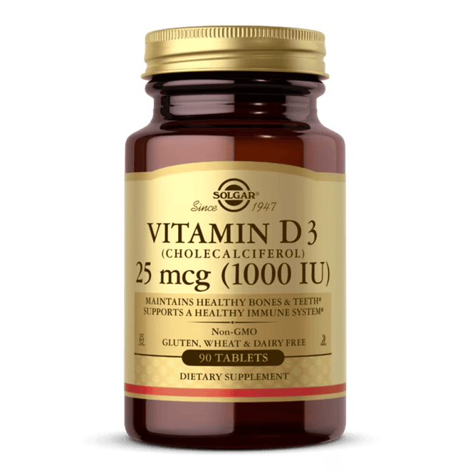 Solgar Vitamin D3 1000 IU 90 Tablets