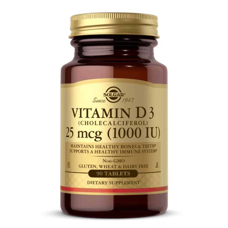 Solgar Vitamin D3 1000 IU 90 Tablets