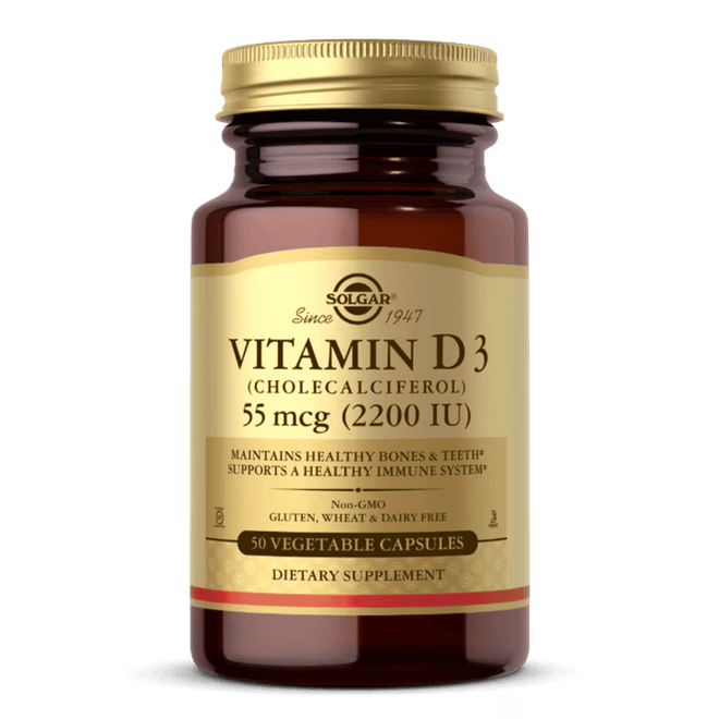 Solgar Vitamin D3 2200 IU 50 VegeCapsules