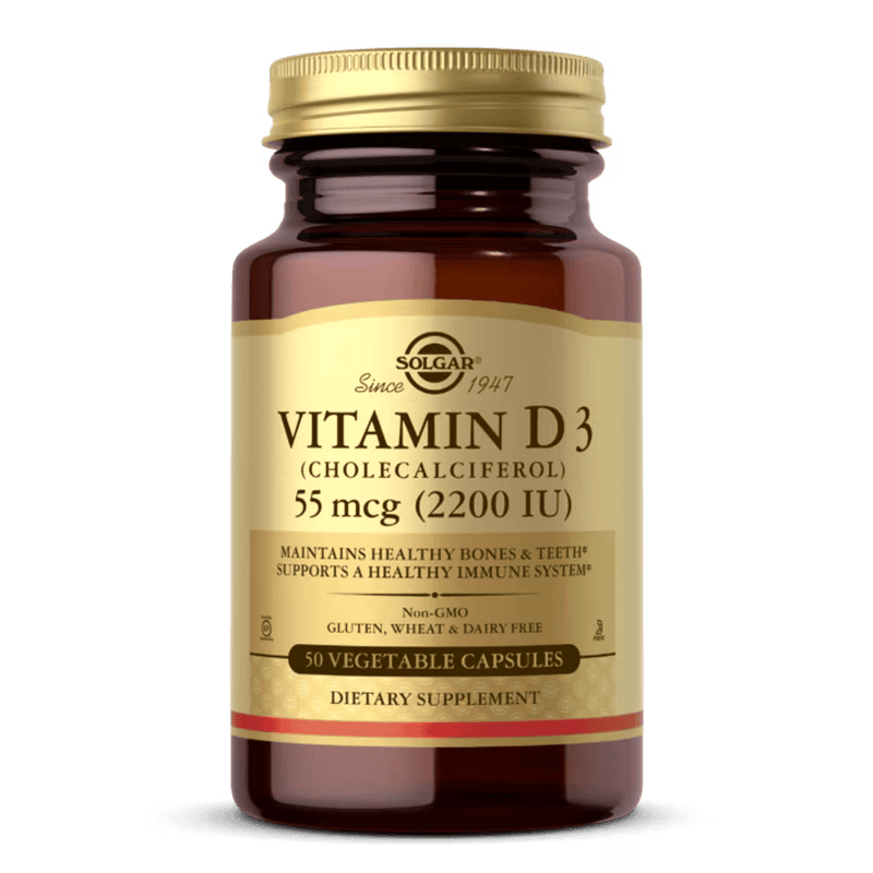 Solgar Vitamin D3 2200 IU 50 VegeCapsules