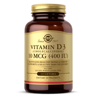 Solgar Vitamin D3 400 IU Cholecalciferol 100 Softgels