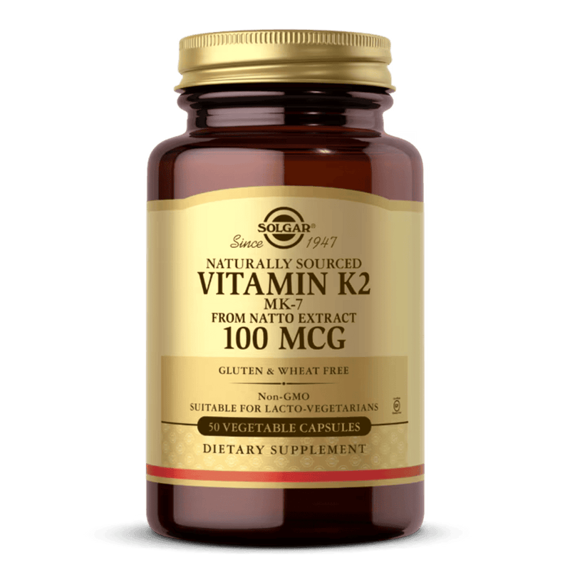 Solgar Vitamin K2 100mcg Natural 50 VegeCapsules