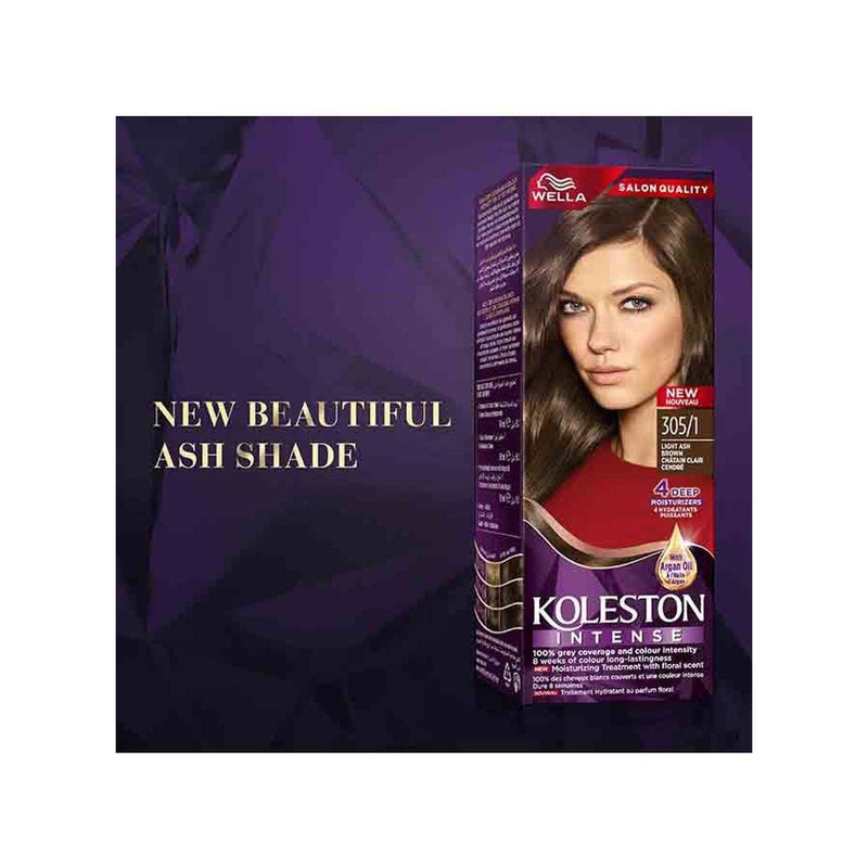 Wella Koleston Intense Hair Color 305/1 Light Ash Brown