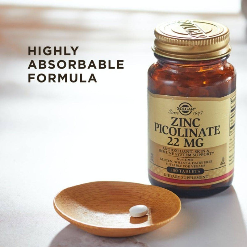 Solgar Zinc Picolinate 100 Tablets