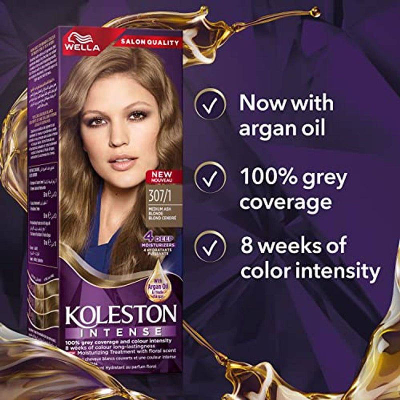 Wella Koleston Intense Hair Color 307/1 Medium Ash Blonde