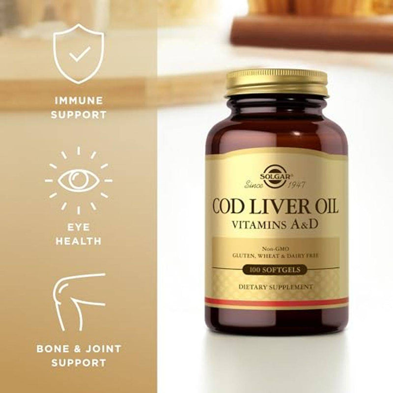 Solgar Norwegian Cod Liver Oil 100 Softgels