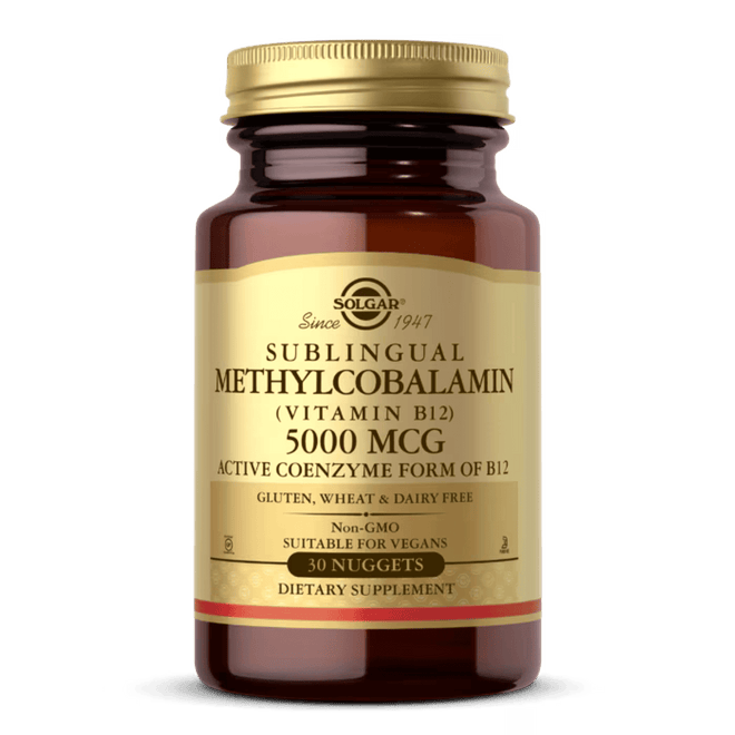 Solgar Vitamin B12 5000mcg Methylcobalamin 30 Nuggets