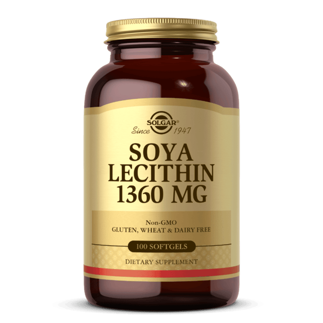 Solgar Lecithin 1360mg 100 Softgels