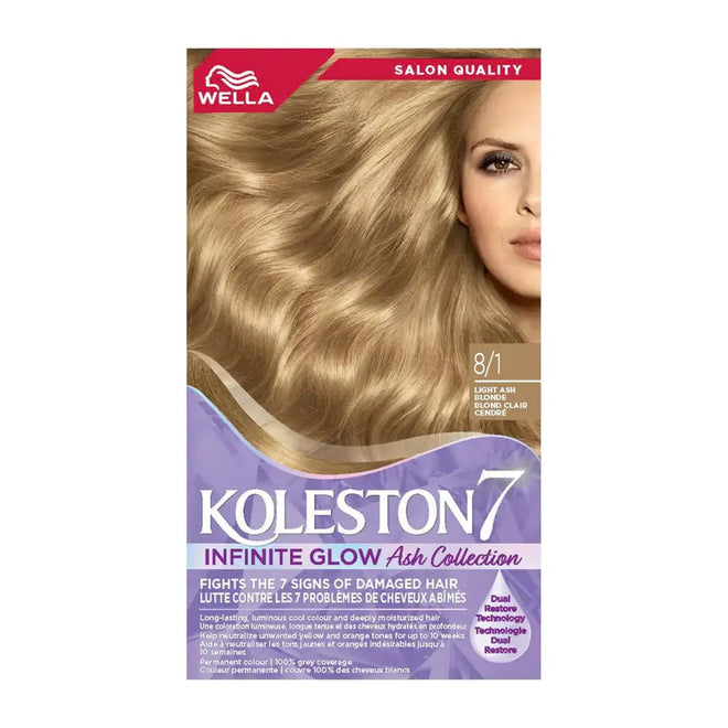Wella Koleston Infinite Glow Ash Hair Color 8/1 Light Ash Blonde
