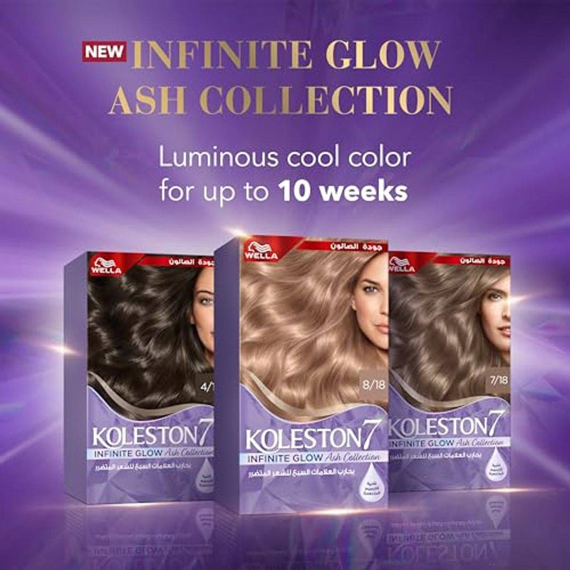 Wella Koleston Infinite Glow Ash Hair Color 8/18 Glowing Light Pearl Blonde