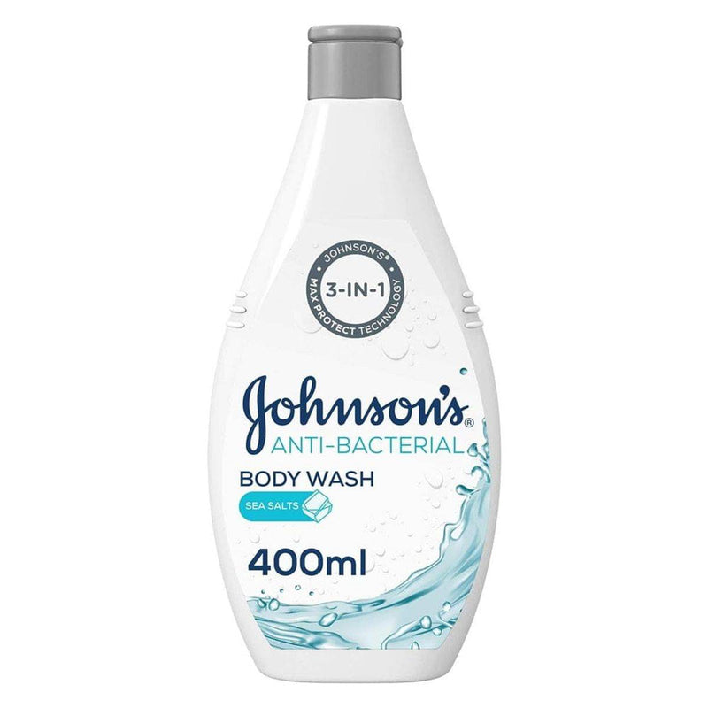 Johnsons Anti Bacterial Body Wash Sea Salts 400ml