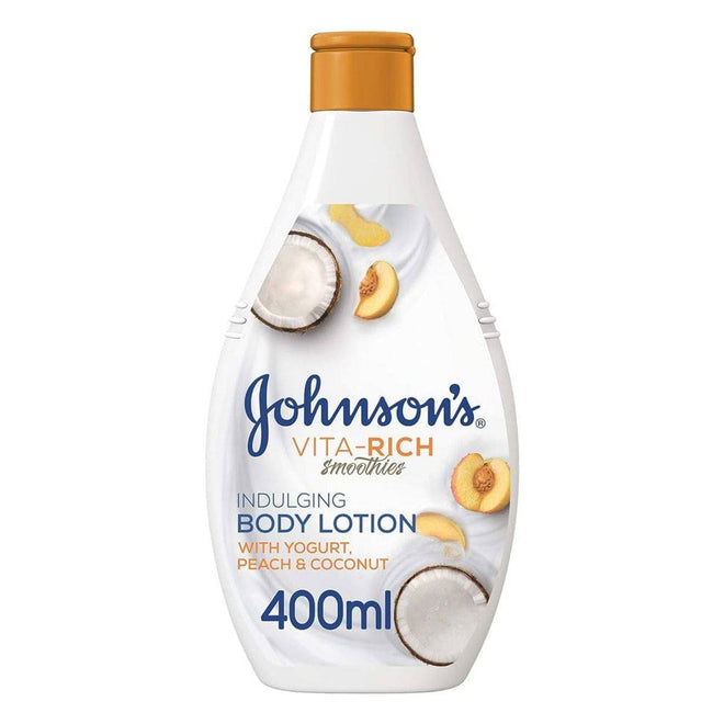 Johnsons Vita Rich Body Lotion Indulging Yogurt Peach & Coconut 400ml