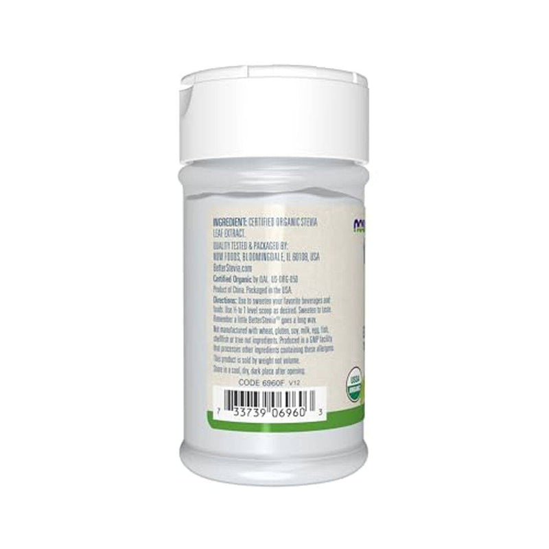 Now Sweetener Better Stevia Powder Organic 28g