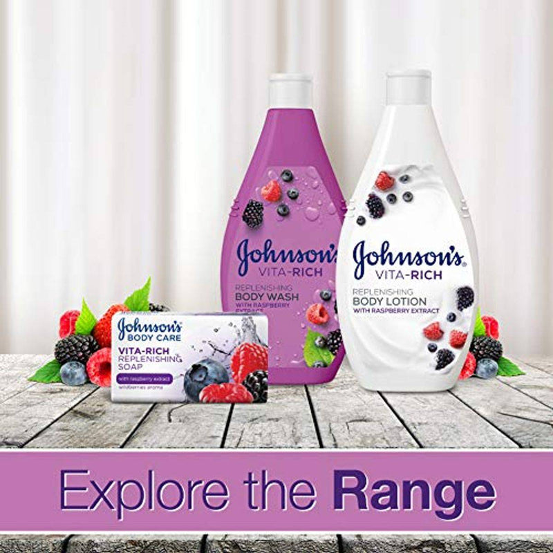 Johnsons Vita Rich Body Wash Replenishing Raspberry 400ml