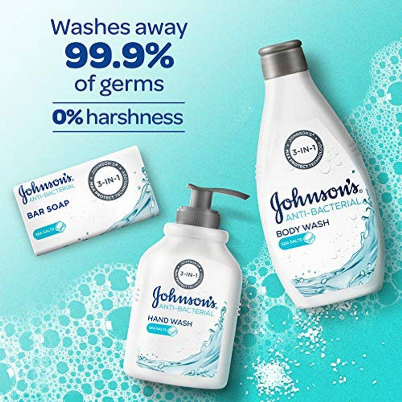 Johnsons Anti Bacterial Body Wash Sea Salts 250ml
