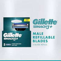 Gillette Blades Mach3 Plus 5 Refills