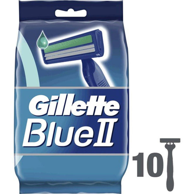 Gillette Razor Disposable Blue II 10 Count