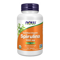 Now Spirulina 1000mg Organic 120 Tablets