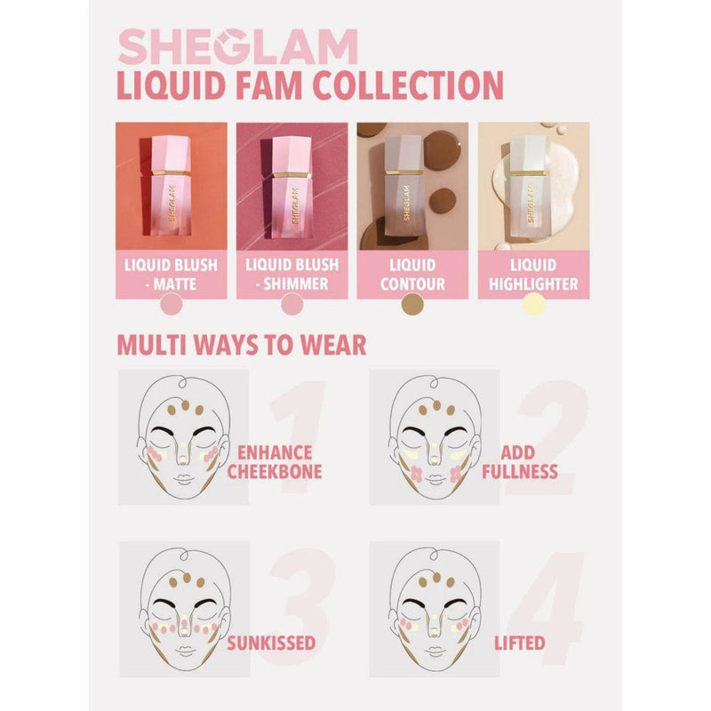 Sheglam Color Bloom Liquid Blush Matte Finish Real Deal 5.2ml