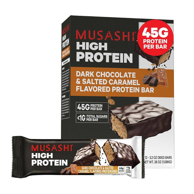Musashi High Protein Bar Dark Salted Caramel 90g