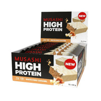 Musashi High Protein Bar White Chocolate Caramel 90g