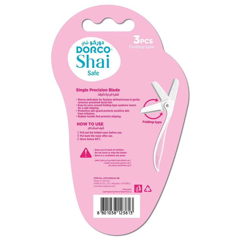 Dorco Razor Disposable Shai Women Safe 3 Count