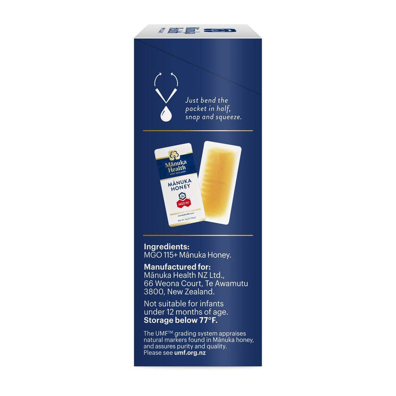 Manuka Health Manuka Honey MGO115+ UMF On The Go 12 Sachets