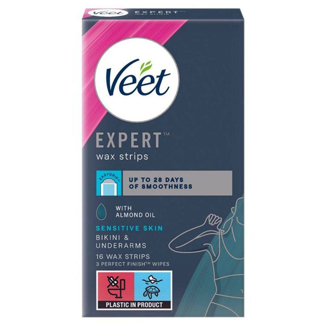 Veet Wax Strips Professional Bikini & Underarms 16 Strips