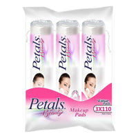 Petals Makeup Pads 110 Pieces Value Pack of 3