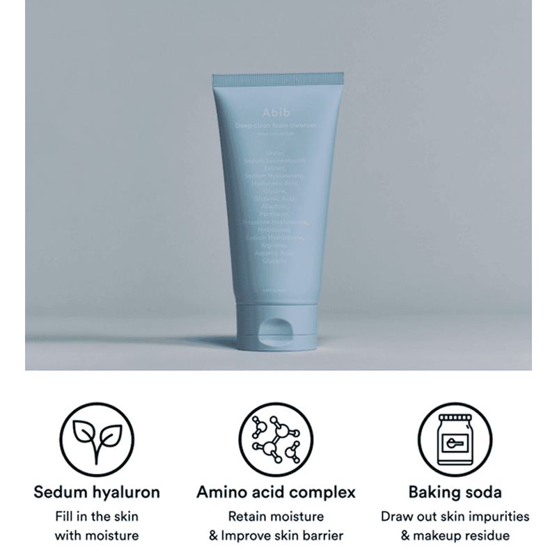 Abib Sedum Hyaluron Deep Clean Foam Cleanser 150ml