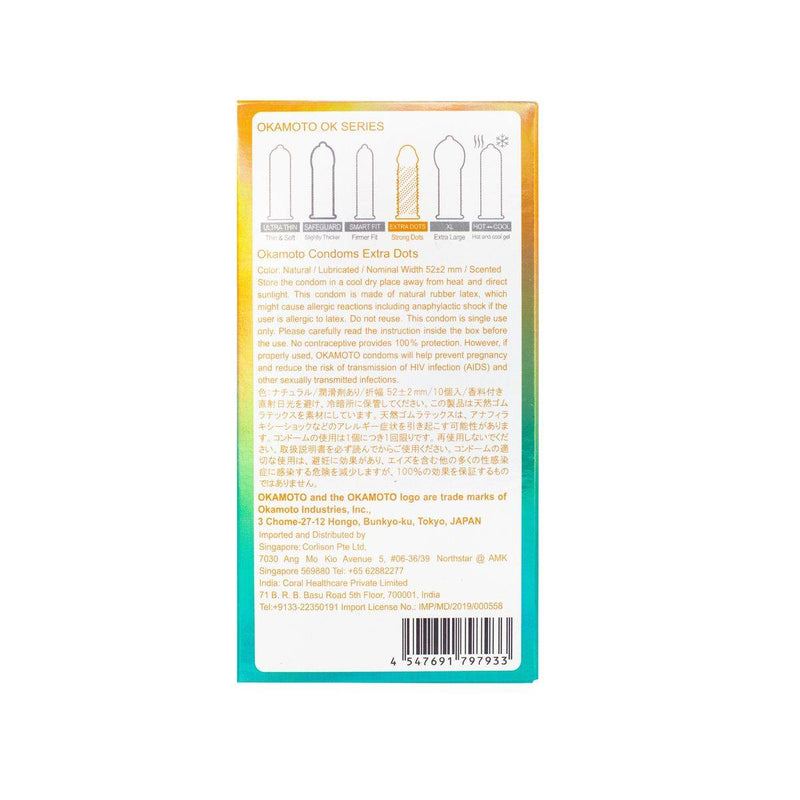 OKamoto OK Series Condom Extra Dots 10 Pack